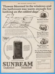 1924 Sunbeam Electric Cabinet Heater Flowers Bloomed Window Elyria Oh Ad Used. Price: $10.99.
