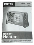 Patton Radiant Heater Owner's Guide PRH11 Instructions Manual - English/spanish Used. Price: $8.41.