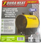 Dura 240V Electric Garage Heater, Remote, Forced Air, 12,800 Btu - EUH4000R New. Price: $149.99.