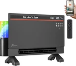 Hawkrown 1800W Smart Electric Panel Space Heater Bluetooth Speaker Lyric Gray Open. Price: $179.00.