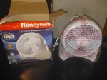 Honeywell Turboforce Power Air Circulator Fan HT904 White Table Open. Price: $20.00.