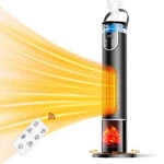 1500W Electric Space Heater With Flame HUMIDIFIER,75 Oscillating,remote Control New. Price: $75.00.