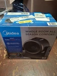 Midea 2-IN-1 Turbo Fan And Heater Digital Control Timer Oscillation Safety Black New. Price: $13.00.