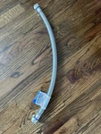 24 Inch Water Heater Connector, 3/4 X Fip, Braided Stainless Steel Open. Price: $14.99.