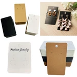 Us 200 Pack Earring Holder Black Display Cards Studs Jewelry New. Price: $6.89.