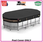 10X16 Ft Oval Cover For Bestway/intex/coleman Frame Pool, Excellen... New. Price: $69.65.