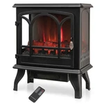 Costway 23" Freestanding Electric Fireplace Heater Stove W/realistic Flame 1400W New. Price: $169.99.