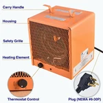 Aain AA048 Industrial Fan Forced Heater 240 Volt 4800 Watt Garage Workshop Warm! New. Price: $70.00.