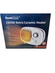 Geek White Adjustable Thermostat 1500 Retro Portable Ceramic Heater New. Price: $49.99.