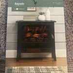 Bayside Furnishings Infrared Electric Fireplace Stove Heater With Remote Control New. Price: $149.99.