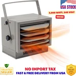 Comfort Zone 5,000 Watt, 240-VOLT Industrial Ceiling Mounted Heater, Grey New. Price: $102.98.