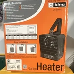 King GH2440TB Garage Heater 5000W 240V Spiral Steel Fin Wall/ceiling Adjustable New. Price: $500.00.
