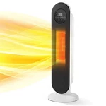Sugift 1500W Electric Oscillating Ceramic Tower Space Heater With Remote Open. Price: $79.99.
