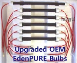 New Edenpure Bulbs - Set Of 6 Oem GEN3 1000 Infrared Heater Heating Elements. Price: $60.00.