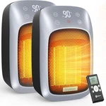 Compact 800W Wall Heater With Remote, Timer & Thermostat For Home Office New. Price: $106.99.