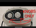 Knob Only (2) Warmwave Replacement Part Portable Compact Space Heater 1500W Used. Price: $9.95.