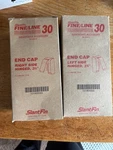 New Slant Fine/line 30 3.75 Right & Left End Cap Baseboard Heaters Nu White. Price: $24.00.