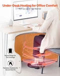 Under Desk Space Heater,rollable Foot Warmer Portable For Home&office,timer Se New. Price: $85.98.