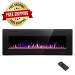 R.w.flame Electric Fireplace 50 Inch Recessed And Wall Mounted,the Thinnest New. Price: $311.00.