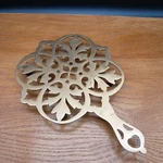 Vintage Cast Iron Trivet 1779 Floral Openwork Hearth Hot Plate 12" Used. Price: $24.99.