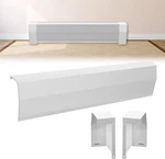 Gekufa 3 Baseboard Heater Cover With Left And Right Endcaps, Galvanized Steel New. Price: $30.00.
