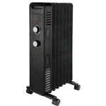Open Box 1500W Mainstays Mechanical Oil Filled Electric Radiator Heater Black. Price: $59.99.