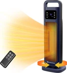 Comfort Zone 26" Ceramic Tower Heater Digital Oscillation Timer Remote 1500W Open. Price: $33.94.