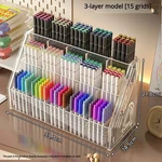 Large Acrylic Desk Divider Pencil Organizer Marker, Watercolor, Stationery Rac New. Price: $19.99.