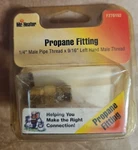 Mr. Heater F276152 Gold Solid Brass Propane Fitting 1/4 Mpt X 9/16 Lhmt Dia.-new. Price: $7.00.