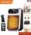 Silent 800W Wall Heater With Remote Control - Perfect For Cozy Indoor Spaces New. Price: $60.85.