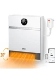 Dreo Smart Wall Heater Electric Adjustable Thermostat Oscillation Timer Remote Open. Price: $87.20.