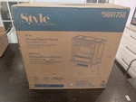 Style Selections Infrared Stove Matte Black 1500W 5100 Btu 5691758 New. Price: $100.00.