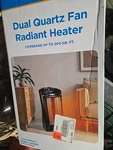 Quartz Radiant Heater Medium Room 1500 Watts Comfort Zone Calefactor Open. Price: $49.99.