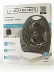 Black+decker Personal Desktop Heater Adj Thermostat, Overheat & Tip Safe New. Price: $25.99.