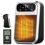 Givebest Cyber 800W Plug In With Remote - Heater, Silver New. Price: $53.96.
