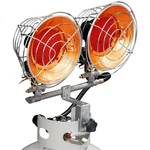 Infrared Tank Top Propane Heater - Dual Burner, 30,000 Btu, Model# FBDTP30 New. Price: $100.95.
