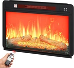 23" Electric Fireplace Insert With Remote, Adjustable Heat & Flame Brightness New. Price: $160.99.