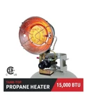 Dyna-glo TT15000M 1-BURNER Portable Radiant Propane Tank Top Heater, 9K-15K Btu New. Price: $41.59.