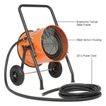 Portable Salamander Heater, Adjustable Thermostat, 240V, Phase, 15000W New. Price: $3179.55.