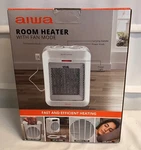 Aiwa Room Heater With Fan Model WSH3-1002-WHT Nib New. Price: $24.99.