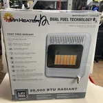 Mr. Heater 20,000 Btu Vent Free Radiant Natural Gas Or Propane Dual Fuel New. Price: $219.99.