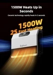 Brightown Smart Wall Heater 1500W Electric Space Alexa Remote 12H New. Price: $60.00.