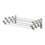 Costway Stainless Steel Wall Mounted Collapsible Laundry Clothes Drying Rack Open. Price: $30.00.