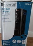 Utilitech Oil-filled Radiator Heater 1500W Ultra Quiet Covers 300 Sq Ft Open. Price: $40.00.