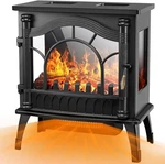 Electric Fireplace Heater, 20'' Infrared 1000/1500W, 3D Realist Open. Price: $252.99.