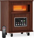 Portable Infrared Space Heater 1500W, Wood Cabinet, Remote 12H Timer, Quiet New. Price: $116.65.