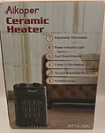 Black Aikoper NTH15-20A 1500W Ceramic Tower Heater New. Price: $18.00.