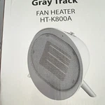 Gray Track HT-K800A Electric Fan Heater Floor Desk/tabletop Model New. Price: $18.99.