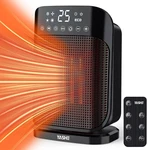 Space Heaters For Indoor Use, 1500W Portable With Thermostat And Remote, New. Price: $46.41.
