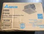 Delta Breezintegrity 50 Cfm Single Speed Exhaust Bath Fan New. Price: $59.99.